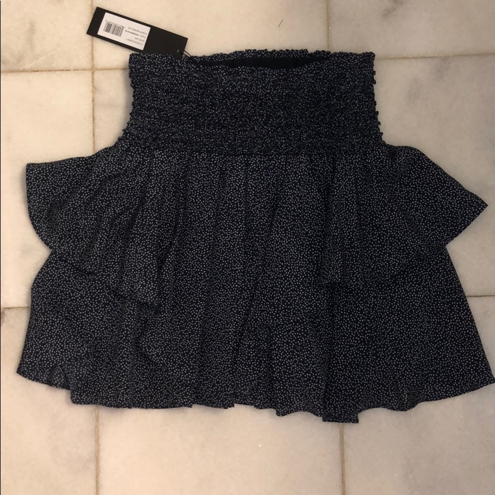 Halston Heritage Blue/White Polka Dot Skirt